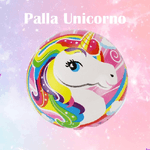 Trade Shop Traesio-3 Pezzi Palla Unicorno In Pvc 80 Gr Giocattoli Bambini Pallone Disegno Colorato -