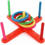 Trade Shop Traesio-set Funny Hoop Lancio Anello Plastica Giocattolo Educativo Per Bambini Esterno -