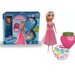 Trade Shop Traesio-trousse Piccola Principessa Con Bambola Make-up Per Bambine 5+ Gioco Testato -