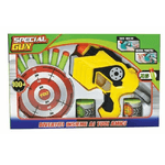 Trade Shop Traesio-special Gun Pistola Con 6 Dardi Bersaglio Giocattolo Gioco Bambini -