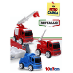 Trade Shop Traesio-macchinina Con Frizione Giocattolo Educativo Bambini Pompieri Con Retro Carica -