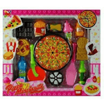 Trade Shop Traesio-pizza Margherita Vari Accessori Rotellina Cibo Giocattolo Gioco Bambina -