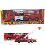 Trade Shop Traesio-camion Pompieri Vigili Fuoco 50cm Luci Scala Allungabile Girevole Gioco Bambini -