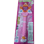 Trade Shop Traesio-bacchetta Scettro Rosa Principessa Fatina Elsa Sailor Luci Suoni Cuore Bambine -