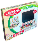 Trade Shop Traesio-lavagna Magnetica 2in1 In Legno Animali Gessetti Forme Varie Gioco Educativo 24+ -