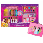 Trade Shop Traesio-valigetta Con Colori Principesse Disney Set Per Colorare Gioco Bimbe 52 Pezzi -