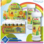 Trade Shop Traesio-bolle Di Sapone Safari 36 Pezzi Flaconi Da 60 Ml Per Festa Bambini Giochi 442072 -