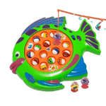 Trade Shop Traesio-pesca Pazza Forma Pesce 15 Pesci Gioco Tavolo Bambini Effetti Sonori Gara 4canne -