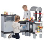 Trade Shop Traesio-cucina Giocattolo Per Bambini Cooking Xl Modulabile Con Cibi Che Cambiano Colore -