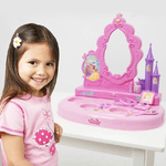 Trade Shop Traesio-specchiera Da Tavolo Principesse Disney Altezza 42 Cm Con Accessori Bambine -