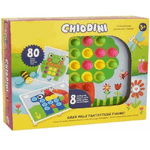 Trade Shop Traesio-chiodini 80 Pezzi Colorati Gioco Giocattolo Bambini Bimbi Intelligenza -