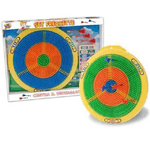 Trade Shop Traesio-dardo Dardi Bersaglio Gioco Tirassegno Con 6 Freccette A Incastro Diametro 30 Cm -