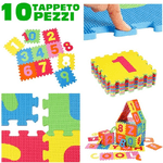 Trade Shop Traesio-tappeto Per Bambini Da Pavimento 10 Pz Puzzle Neonato Antiurto Atossico Lavabile -