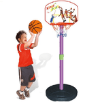 Trade Shop Traesio-basket Canestro Piantana Per Bambini Altezza Fino 134cm Base Riempibile Plastica -