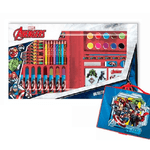 Trade Shop Traesio-valigetta Con Colori Degli Avengers Set Per Colorare Gioco Per Bambini 52 Pezzi -