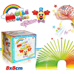 Trade Shop Traesio-3 Pezzi Molla Magica Colorata Glitterata A Spirale Giocattolo Divertente Bambino -