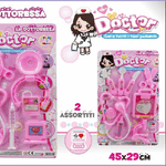 Trade Shop Traesio-doctor Dottoressa Delux Rosa Con Accessori Blister Bimba Giochi Giocattolo -