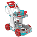 Trade Shop Traesio-carrello Trolley Dottore Giocattolo Bambini Stetoscopio Accessori Gioco Medico -