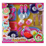 Trade Shop Traesio-buon Appetito Set Accessori Cucina Cibo Utensili Giocattolo Gioco Bambini -