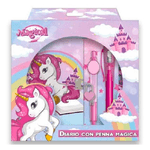 Trade Shop Traesio-diario Segreto Con Penna Magico Unicorno Diario Colorato Gioco Per Bambine 3+ -