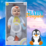 Trade Shop Traesio-penguin Baby Bambolotto Bambola Vestito Pinguino Giocattolo Parlante Bambina -