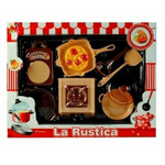 Trade Shop Traesio-la Rustica Fornello Con Accessori Per Cucinare Giocattolo Gioco Bambina -