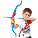 Trade Shop Traesio-set Arciere Per Bambini Tiro Con Arco 3 Frecce Con Punte A Ventosa Gioco Bambini -