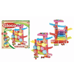 Trade Shop Traesio-gioco 2in1 Pista Macchinine Xilifono In Legno Giocattolo Gioco Musicale Bambini -