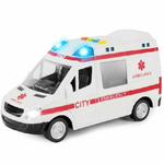 Trade Shop Traesio-ambulanza Giocattolo Bambini Con Movimento A Batterie Sirena Luci E Suoni -