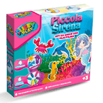 Trade Shop Traesio-set Da Gioco Con Plastilina Glitterata Piccola Sirena Gioco Per Bambini Età 3+ -