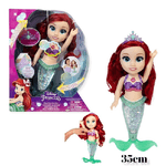 Trade Shop Traesio-ariel Principessa Disney Bambola 35cm Parlante Musicale, Glitter, Si Illumina -