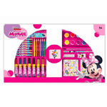 Trade Shop Traesio-valigetta Con Colori Minnie Set Per Colorare Disney Gioco Per Bimbe 52 Pezzi -