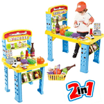 Trade Shop Traesio-playset Supermercato Giocattolo Bambini Banco Estensibile Luci Suoni Accessori -