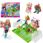 Trade Shop Traesio-barbie Soccer Chelsea's Soccer Playset Giocatrice Di Calcio Gioco Per Bimbe 3+ -