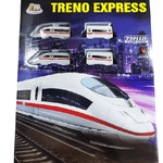 Trade Shop Traesio-treno Express Classico Fino 22 Pz. Super Veloce Sviluppo Pista Gioco Trenino -