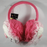 Trade Shop Traesio-paraorecchie Rosa Corallo Coniglietto Orecchie Vento Freddo Imbottite Ragazze -