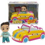 Trade Shop Traesio-la Macchina Di Luì E Sofì In Auto Cabrio Gioco Me Contro Te Con Mini Doll 12 Cm -