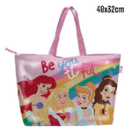 Trade Shop Traesio-borsa Da Mare Principesse Per Donna E Bambina Shopping Bag Ariel Belle Disney -