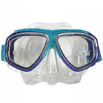 Trade Shop Traesio-maschera Per Immersioni Subacquee Snorkeling Sub Mare Piscina Colore Blu Azzurro -