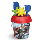 Trade Shop Traesio-secchiello 18 Cm Avengers Formine Accessori Giochi Mare Spiaggia Bambine 861009 -