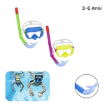 Trade Shop Traesio-maschera Da Snorkeling Sub Con Boccaglio Gider Per Bambini Colori Assortiti 24036 -