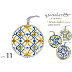 Kaela-quadro Quadretto Tondo In Ceramica Terra D'amuri Decori Assortiti 11 Cm 816529 -