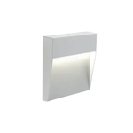 Applique Da Esterno Geo Square Alluminio E Termoplastica Bianco Led 6W 4000K