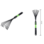 Kaela-rastrello Attrezzo Giardino Per Foglie Manico Con Impugnatura Gommata 53cm 90067 -