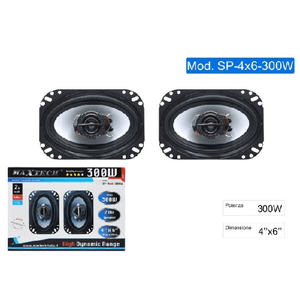 Maxtech-casse Per Auto 300w 2 Vie 4x6 Coppia Altoparlanti Coassiali Stereo Maxtech Sp-4x6-300w -