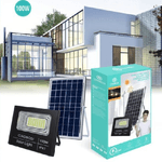 Linq-faro Faretto Led Pannello Solare Fotovoltaico Ip67 100w Con Telecomando Led-8193 -