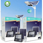 Linq-faro Faretto Led Pannello Solare Fotovoltaico 40w Con Crepuscolare Ip67 Led-9013 -