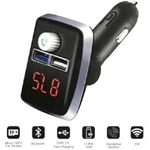 Andowl-trasmettitore Fm Auto Bluetooth Q-b67 Vivavoce Lettore Mp3 Caricatore Usb Doppio -