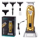 Maxtech-tagliacapelli Professionale Ricaricabile Usb Trimmer Uomo Lcd Cordless V-908 Base -