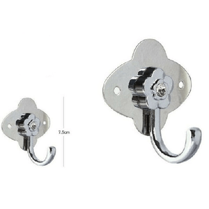 Cleafe-appendino Gancio Appendiabiti Porta Asciugamano 1 Posto Bagno Fiori Parete 52672 -